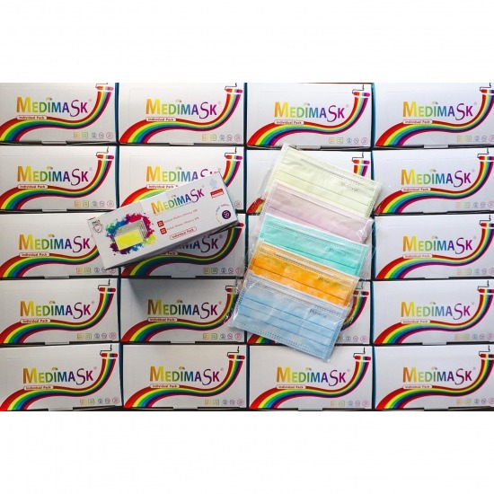 ขายส่งหน้ากากอนามัยผู้ใหญ่ Medimask Rainbow Facemask  ขายส่งหน้ากากอนามัยผู้ใหญ่ 