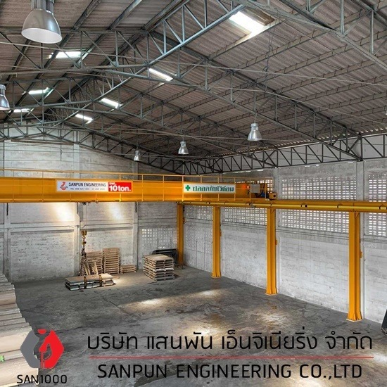 Overhead crane double girder - บริษัท แสนพัน เอ็นจิเนียริ่ง จำกัด - Overhead crane double girder  เครนเหนือศีรษะแบบคานคู่ 