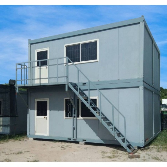 บ้านน็อคดาวน์ตู้คอนเทนเนอร์ Cheap Knock-Down Container House  Second-Hand Knock-Down Container House  2-storey container knock-down house 