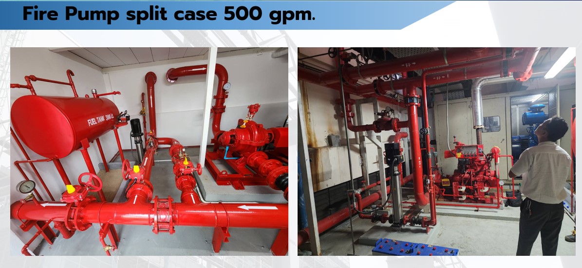 Fire Pump split case 500 gpm.