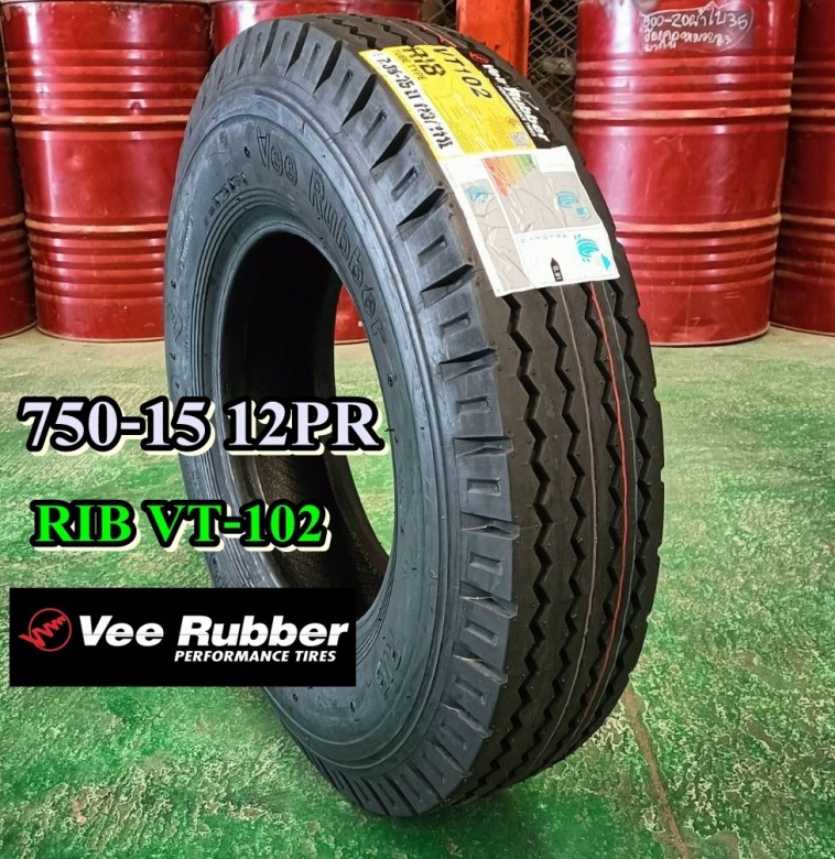 VEERUBBER 750-15 RIB VT102 ยางวีรับเบอร์