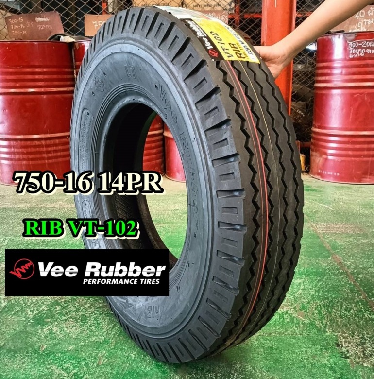 VEERUBBER 750-16 RIB VT102 ยางวีรับเบอร์