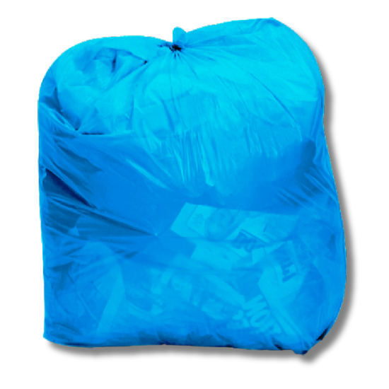 ถุงขยะสีฟ้า