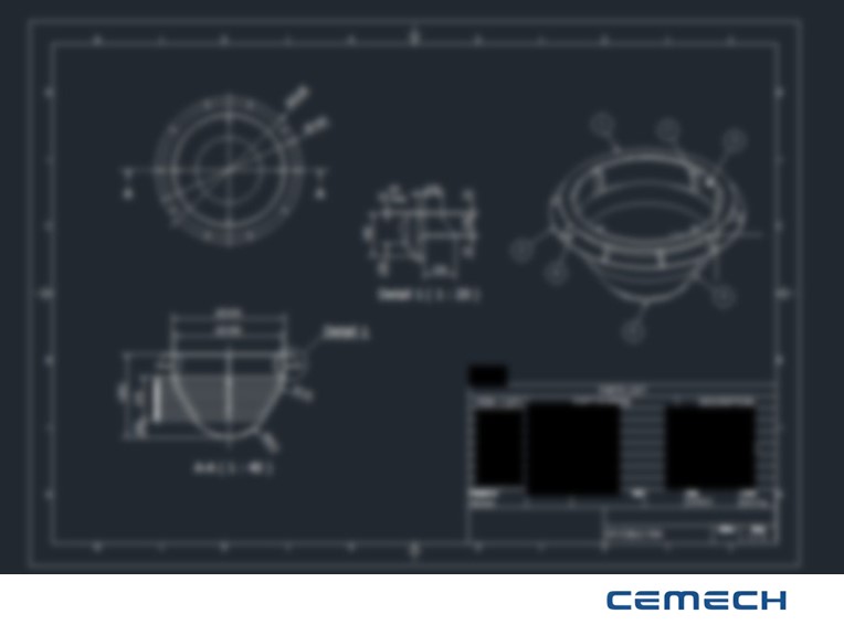 ออกแบบโดยใช้โปรแกรม CAD 2D drawing