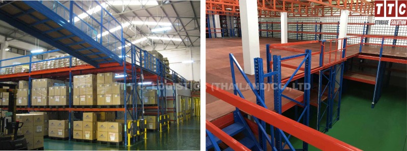 Rack supported mezzanine floor03