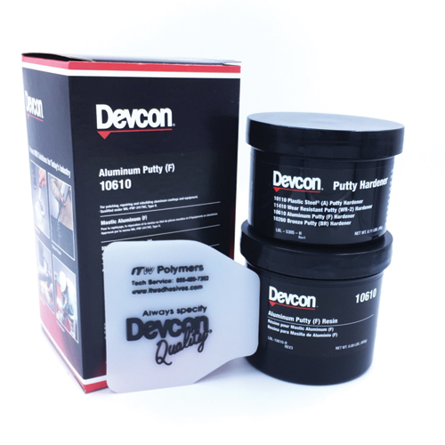 DEVCON อีพ็อกซี่ ผสมอลูมิเนียม อุดรอยรั่ว Epoxy Devcon Aluminum Putty