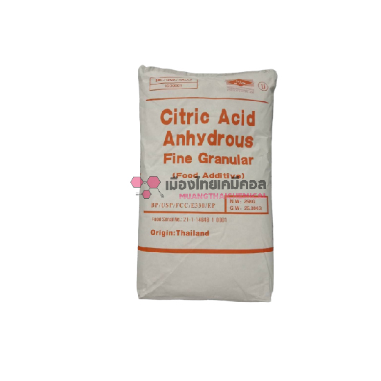 กรดมะนาวซิตริก แอซิด แอนไฮดัส (จีน) (Citric Acid Anhydrous)