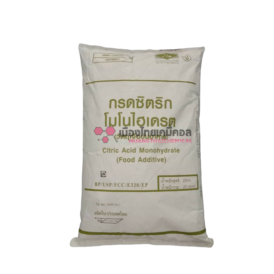 กรดมะนาว ซิตริก แอซิด โมโนไฮเดรต (Critric Acid)