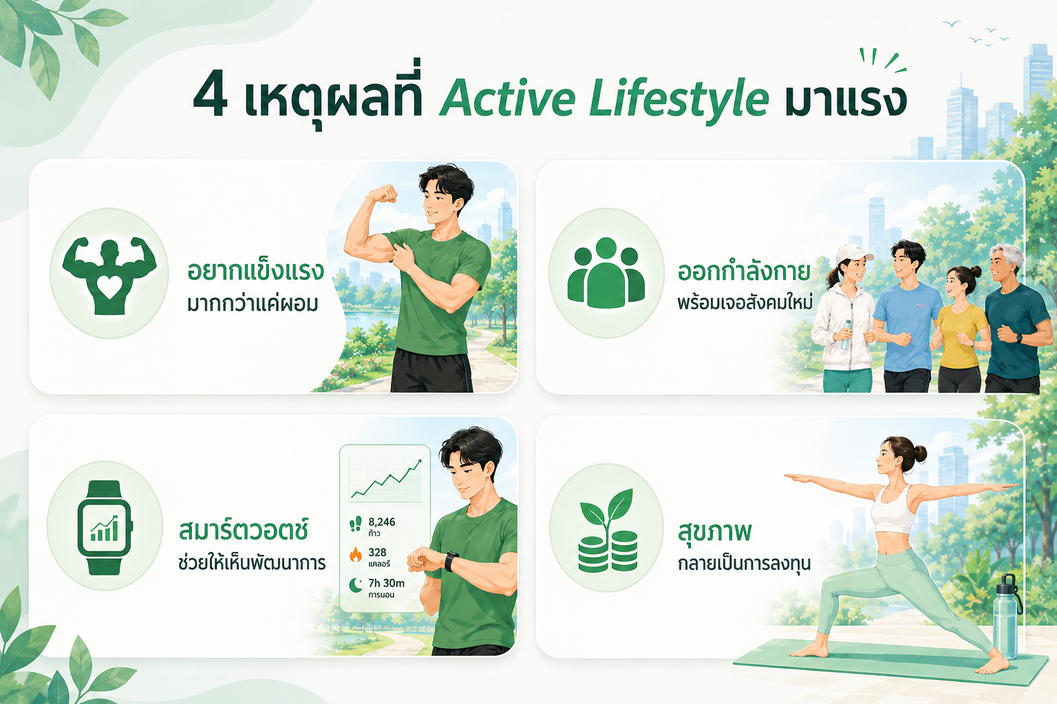 ยิมแน่น สวนเต็ม คนแห่วิ่ง! ทำไม Active Lifestyle ถึงกลายเป็นเทรนด์สุขภาพมาแรงปี 2026? ยิมแน่น สวนเต็ม คนแห่วิ่ง! ทำไม Active Lifestyle ถึงกลายเป็นเทรนด์สุขภาพมาแรงปี 2026?